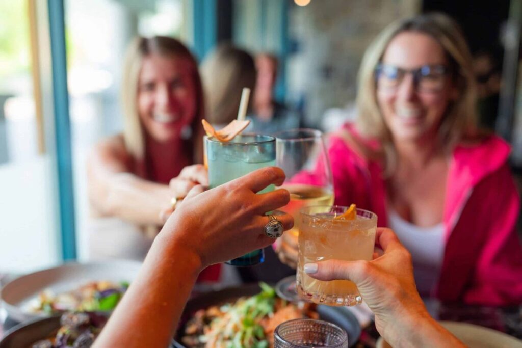 These days, happy hour is more than just deals on drinks—it’s a whole experience.