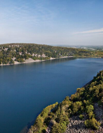 Devil's Lake in Wisconsin.