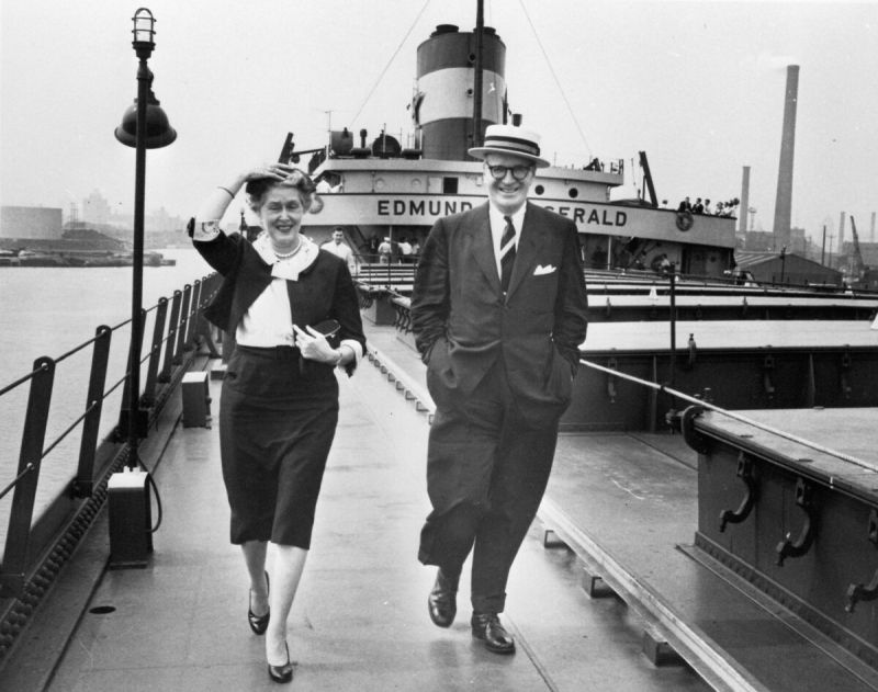 Edmund Fitzgerald and his wife.