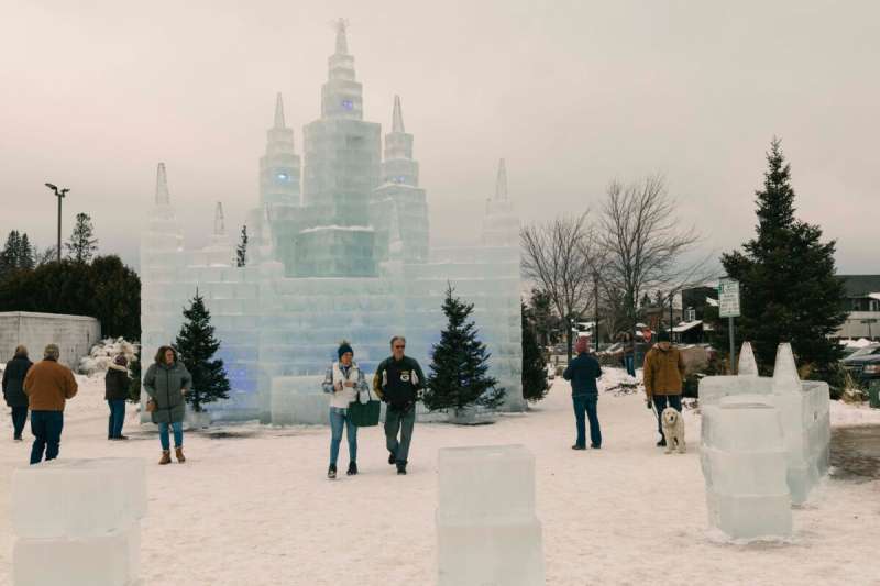Northern Wisconsin is home to its own beautifully constructed castle, but only for a short time when the weather is just right.