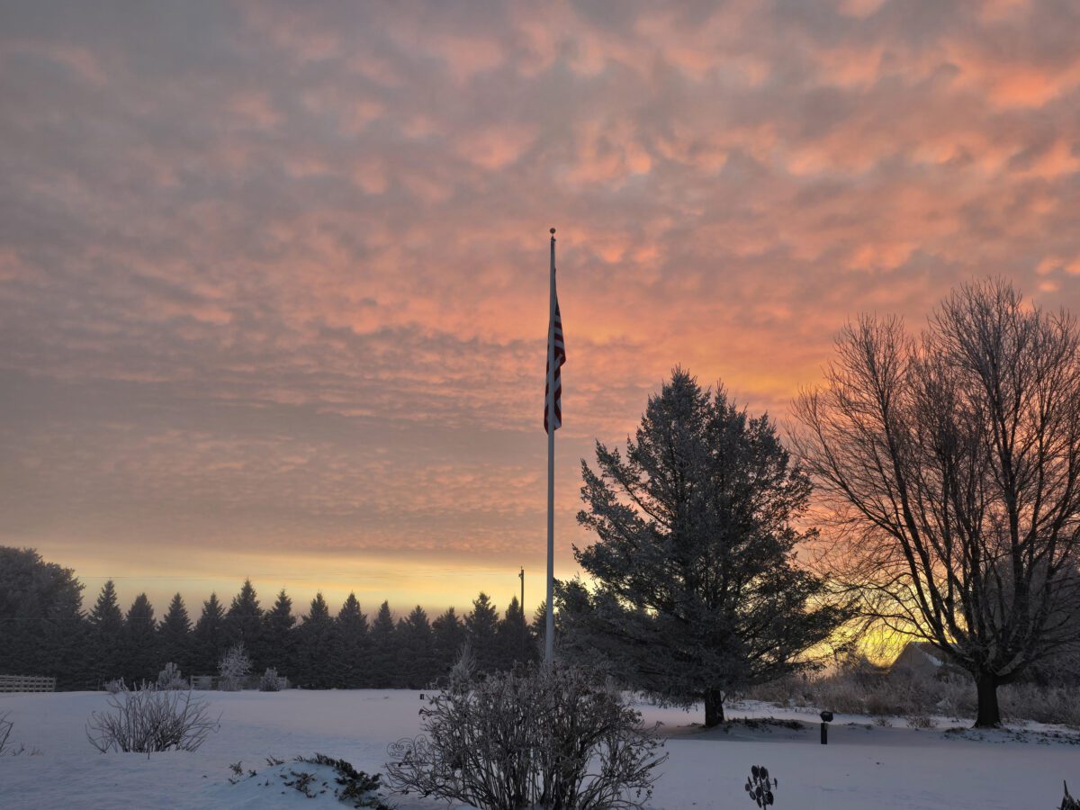 A Wisconsin view of a sunrise in Wausau in the lead image of this week's Wisconsin Badger State Buzz.