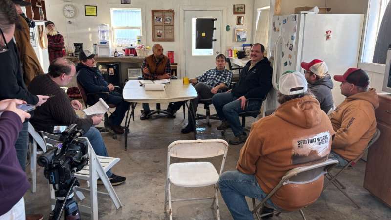 Mandela Barnes farm visit in Cadott