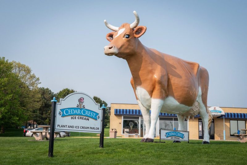 Cedar Crest Ice Cream parlor.