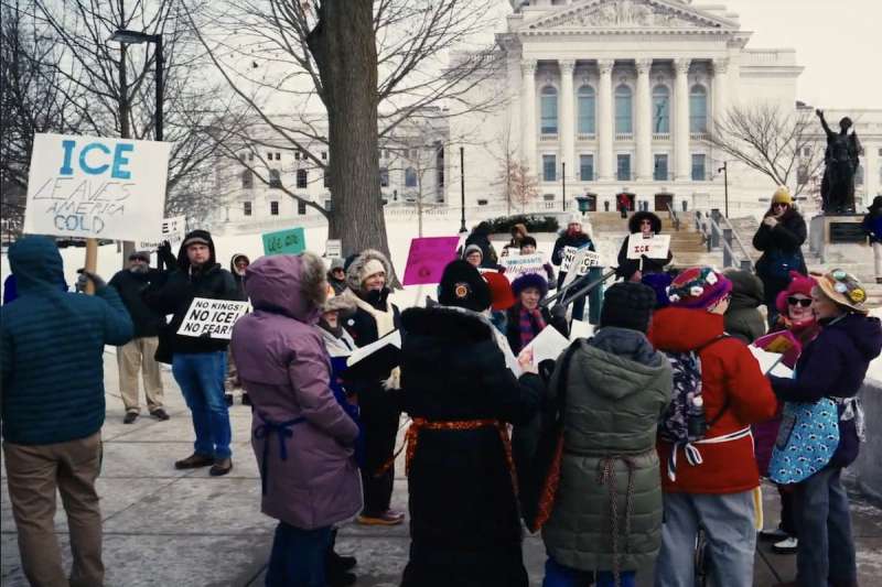 "Free America" Walkout rally and protest in Madison, WI (Henry Teckam)