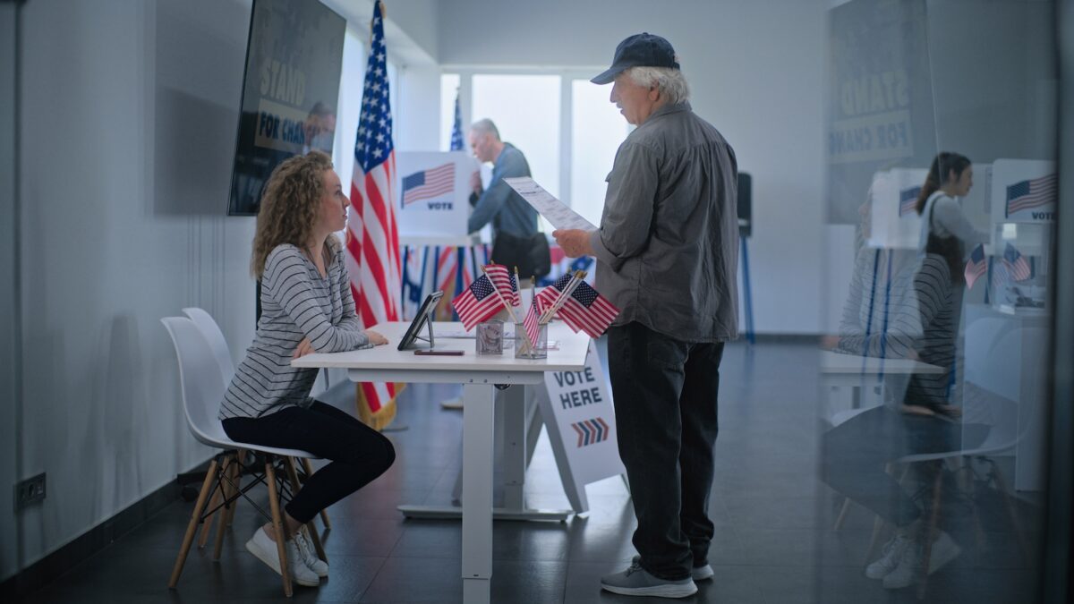 Election voting polling place