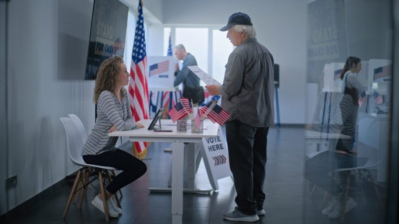 Election voting polling place