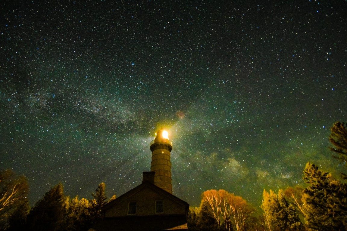 Wisconsin Milky Way viewing spots.