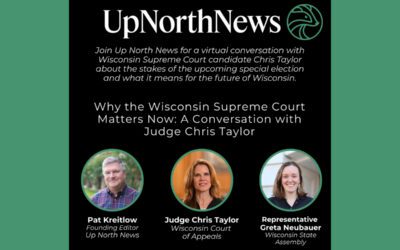 Join us for a live virtual forum with Supreme Court candidate Chris Taylor and Assembly minority leader Greta Neubauer
