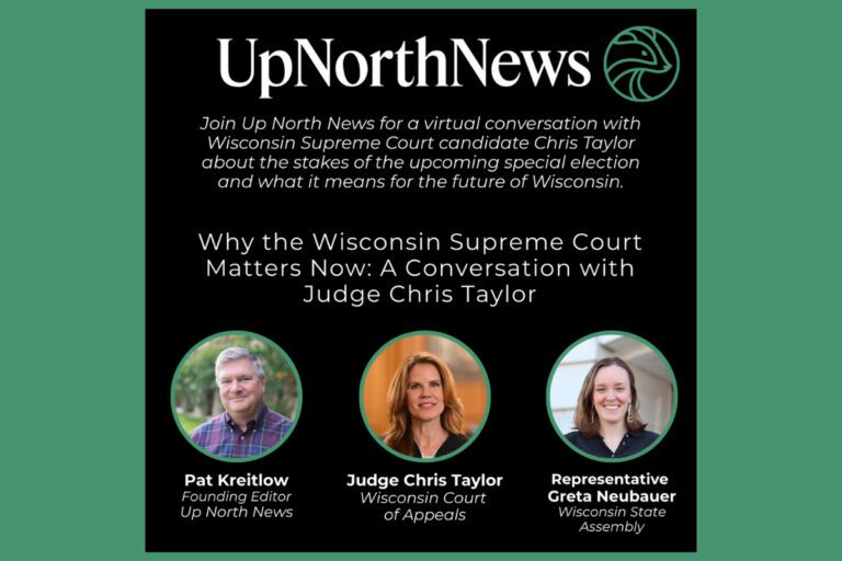 Supreme Court candidate Chris Taylor event with Greta Neubauer