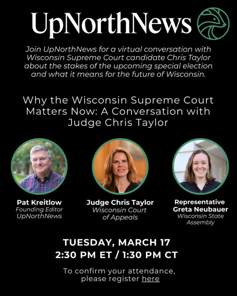 Supreme Court candidate conversation with Chris Taylor and Assembly Democratic Leader Greta Neubauer