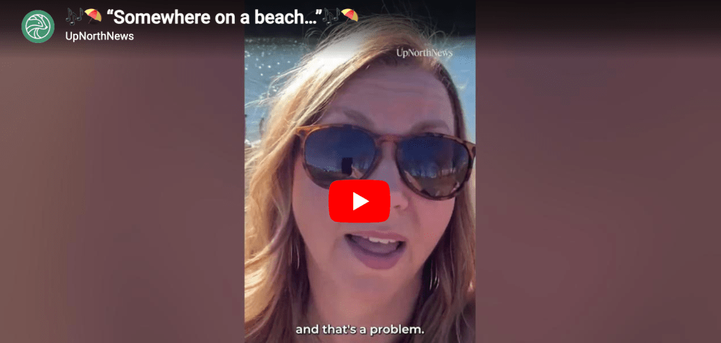 Watch: 🎶⛱️ “Somewhere on a beach…”🎶⛱️
