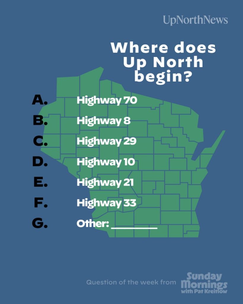 Up North question map