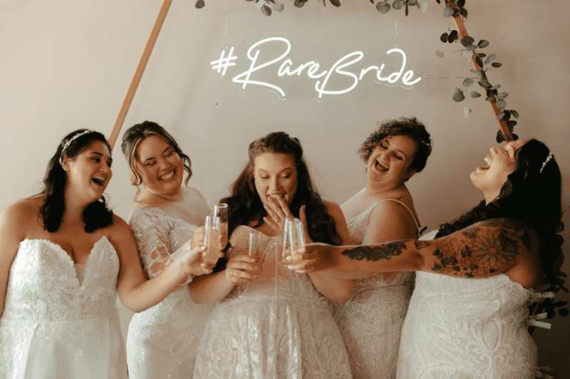 Wisconsin has a few bridal shops that cater to mid- and plus-size women.
