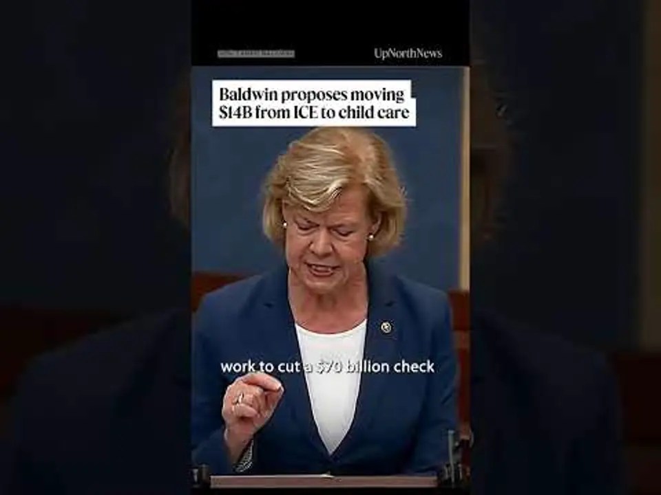 Sen. Tammy Baldwin proposes moving $14B from ICE to child care