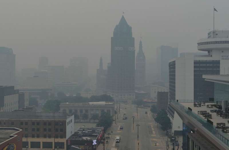 Wildfires impact Wisconsin air quality.