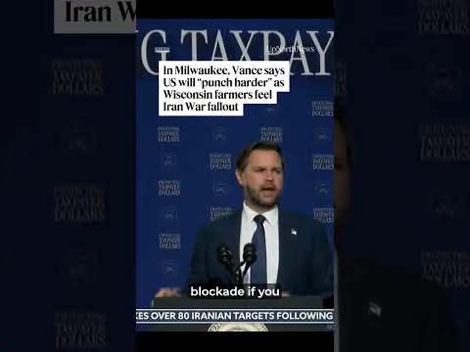 In Milwaukee, Vance says US will “punch harder” as Wisconsin farmers feel Iran War fallout