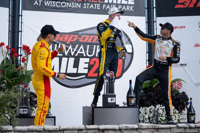 IndyCar drivers Milwaukee Mile