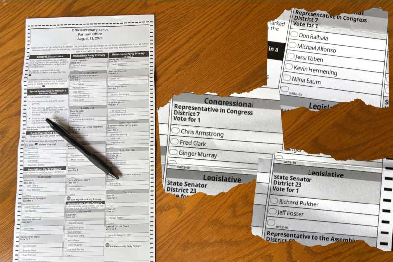 Primary election ballot