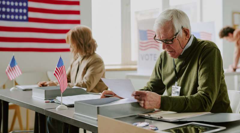 Poll Workers at Polling Station